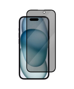 28° Kroea Privacy 3D Edge to Edge Full Cover Tempered Glass For iPhone 15 Pro Max （1）