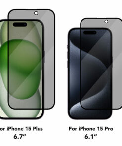 28° Kroea Privacy 3D Edge to Edge Full Cover Tempered Glass For iPhone 15 Pro Max （4）