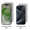 Clear Privacy Tempered Glass Screen Protector iPhone 15 Series (3)