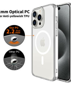Magnetic Crstal Clear ICE Case For iPhone 15 Pro, 15 Pro Max (2)