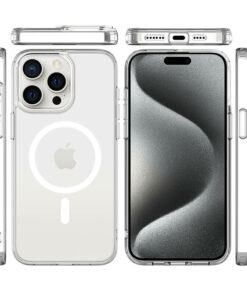 Magnetic Crstal Clear ICE Case For iPhone 15 Pro, 15 Pro Max (3)