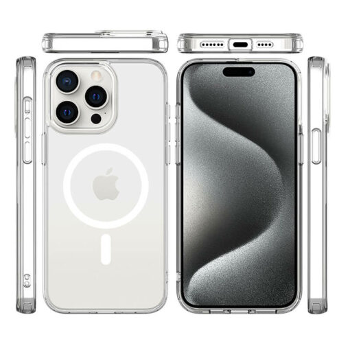 Magnetic Crstal Clear ICE Case For iPhone 15 Pro, 15 Pro Max (3)