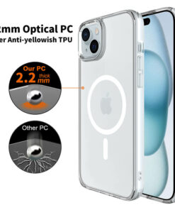 Premium Magsafe Clear ICE Case For iPhone 15,15 Plus (3)