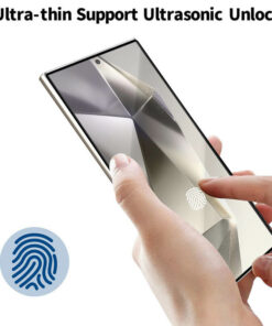 Sensitive Fingerprint Unlock 2.5D Full Cover Tempered Glass For Samsung S24 Ultra (2)