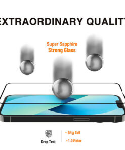 Triple Strong Super Sapphire 2.5D Frame Full Cover Tempered Glass For iPhone 15 Pro (2)