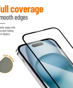 Triple Strong Super Sapphire 2.5D Frame Full Cover Tempered Glass For iPhone 15 Pro (5)